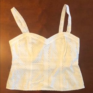 White crop top